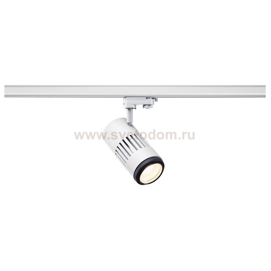 1000657 SLV 3Ph, STRUCTEC LED ZOOMING LENS светильник c LED 35Вт, 3000K, 2960-3120лм, 20°-60°, CRI>90, белый