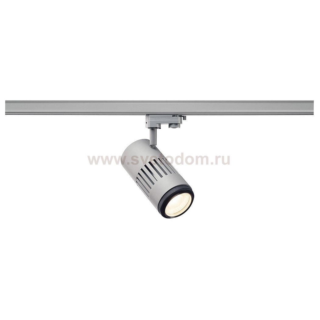 1000658 SLV 3Ph, STRUCTEC LED ZOOMING LENS светильник c LED 35Вт, 3000K, 2960-3120лм, 20°-60°, CRI>90, серебр.