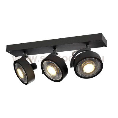 1000704 SLV KALU 3 ES111 светильник накладной для 3-х ламп ES111 по 75Вт макс., черный