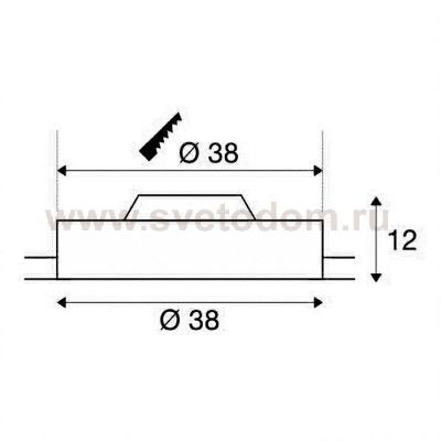 1000859 SLV MEDO 40 LED FRAMELESS светильник встраиваемый с LED 29Вт, 3000К, 105°, 2000лм, упр. 1-10В, белый