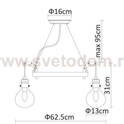 Подвесной светильник Divinare 1001/16 SP-6 HOUSTON