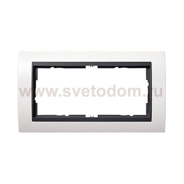 Gira EV Бел/антрацит Рамка 2-ая без перегородки (G100207)