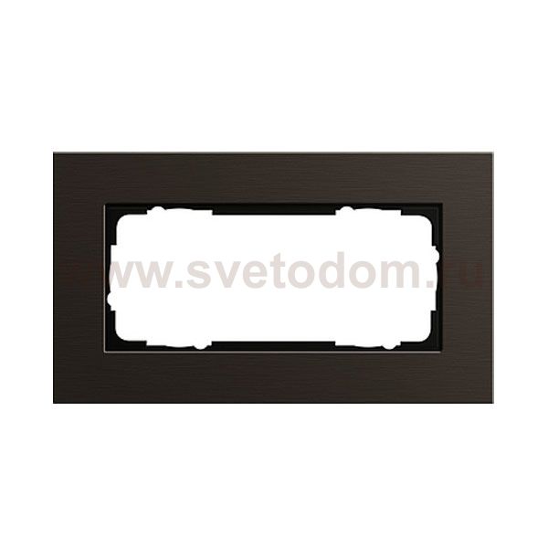 Gira ESP Коричневый анодированный алюминий Рамка 2-ая без перегородки (G1002127)