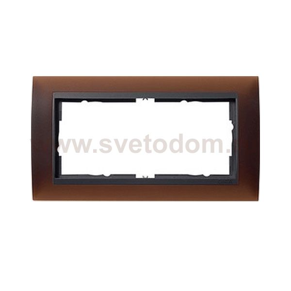 Gira EV Матово-коричневый/антрацит Рамка 2-ая без перегородки (G100213)