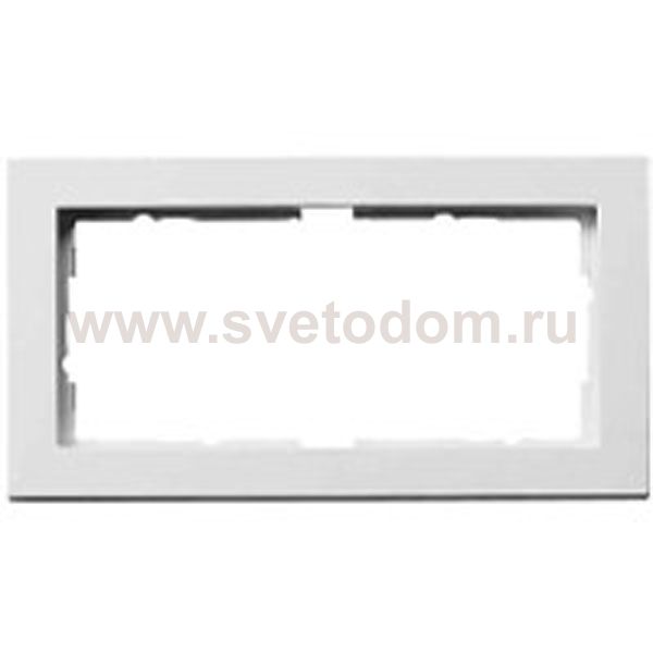 Gira E2 Бел Рамка 2-ая без перегородки (G100222)