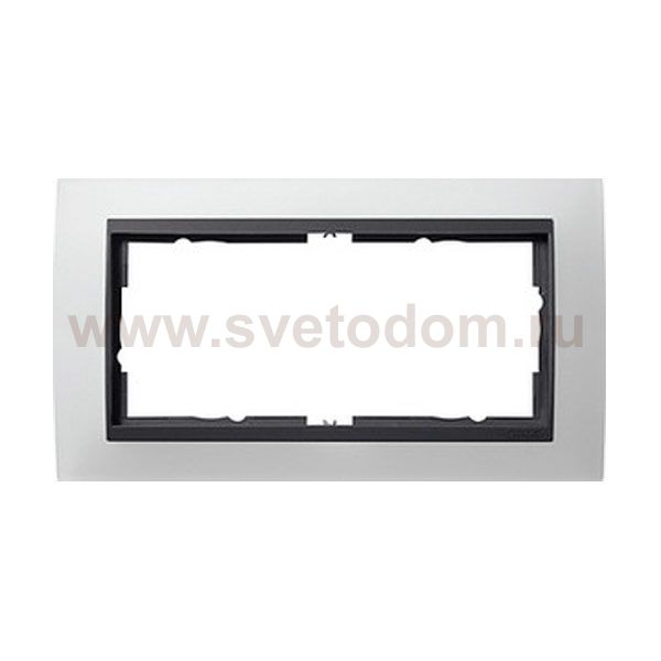 Gira EV Матово-Бел/антрацит Рамка 2-ая без перегородки (G100224)