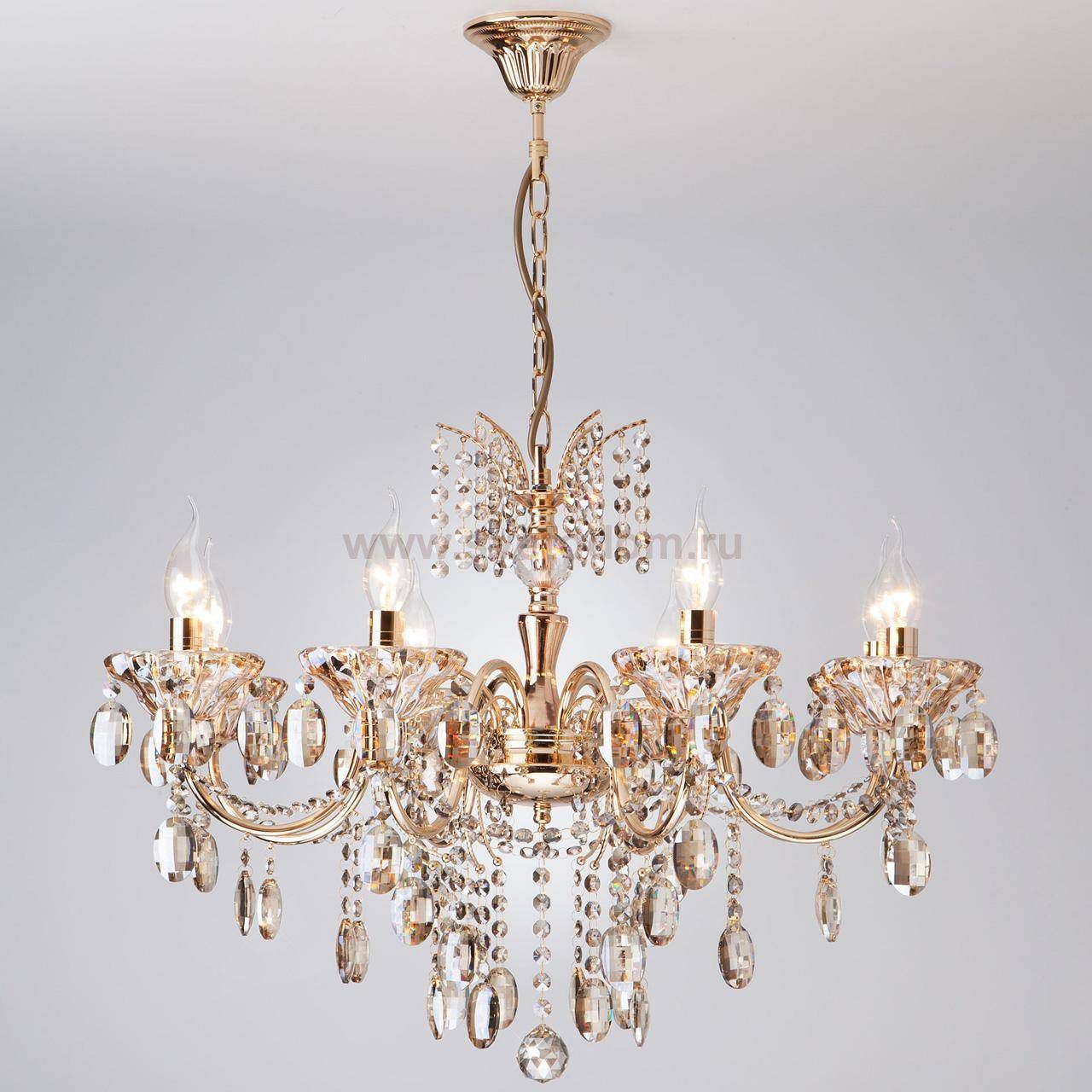 Люстра хрустальная Eurosvet 10025/8 золото