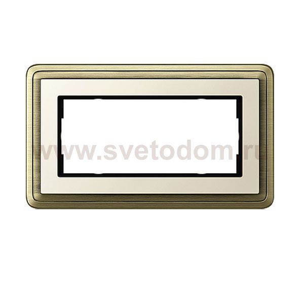 Gira ClassiX Бронза/Кремовый Рамка 2-ая без перегородки (G1002623)
