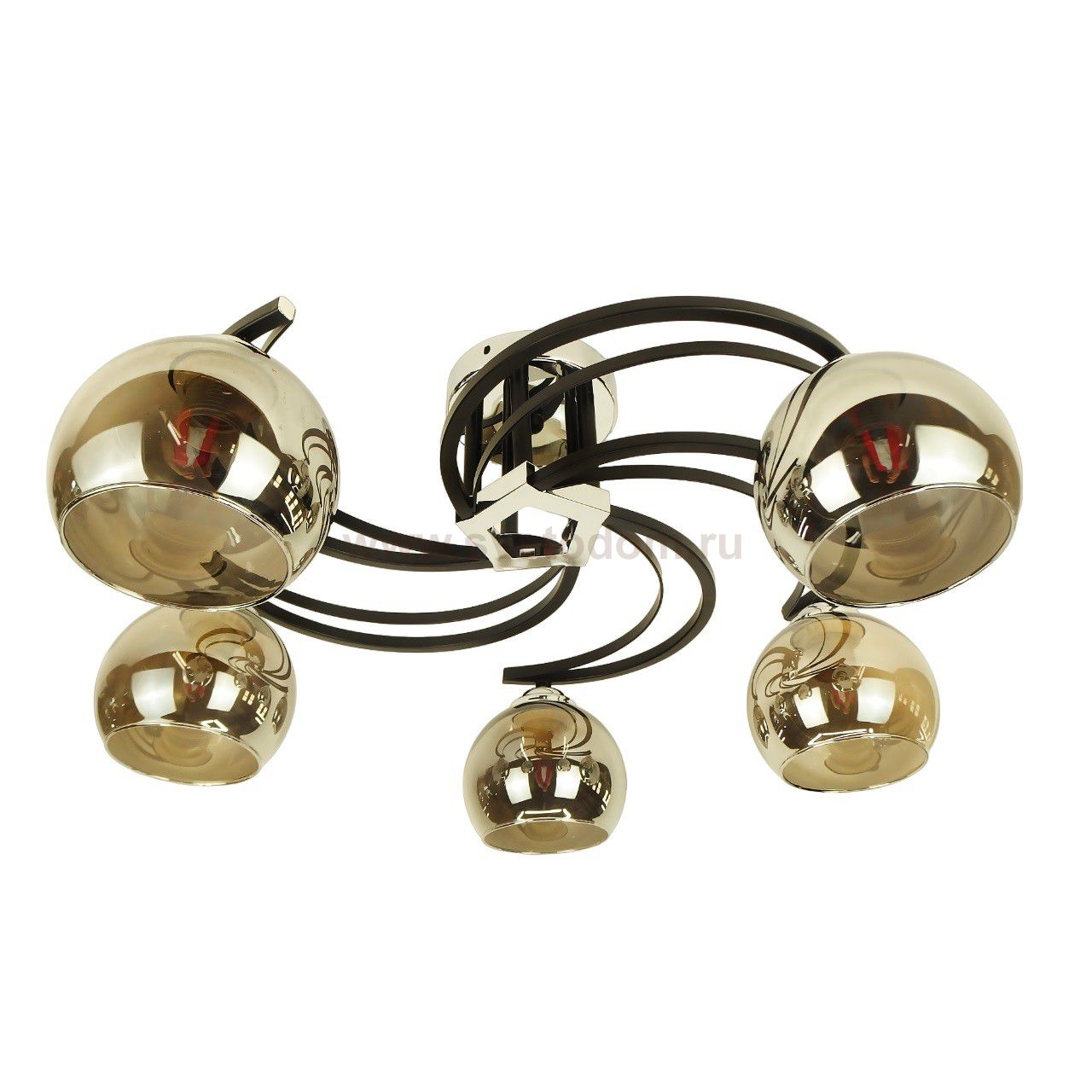 Люстра классическая 10026/5BK+CR SM ЭкономСвет