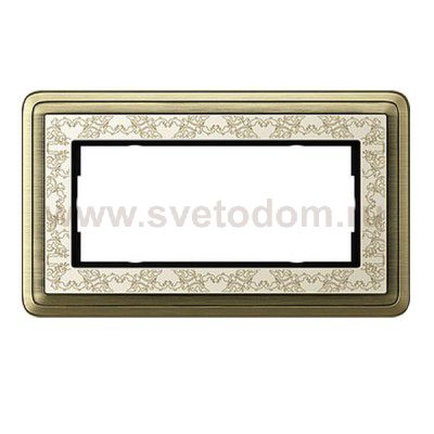 Gira ClassiX Art Бронза/Кремовый Рамка 2-ая без перегородки (G1002663)