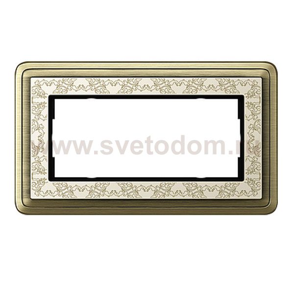 Gira ClassiX Art Бронза/Кремовый Рамка 2-ая без перегородки (G1002663)