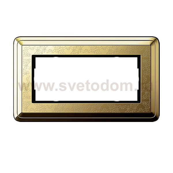 Gira ClassiX Art Латунь/Латунь Рамка 2-ая без перегородки (G1002671)