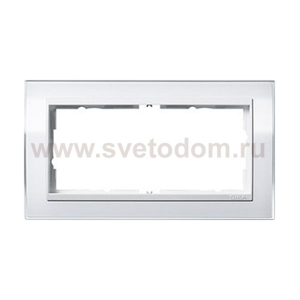 Gira EV CL Бел/Бел Рамка 2-ая без перегородки (G1002723)