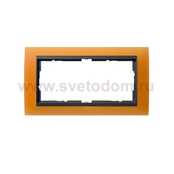 Gira EV Матово-оранжевый/антрацит Рамка 2-ая без перегородки (G100287)