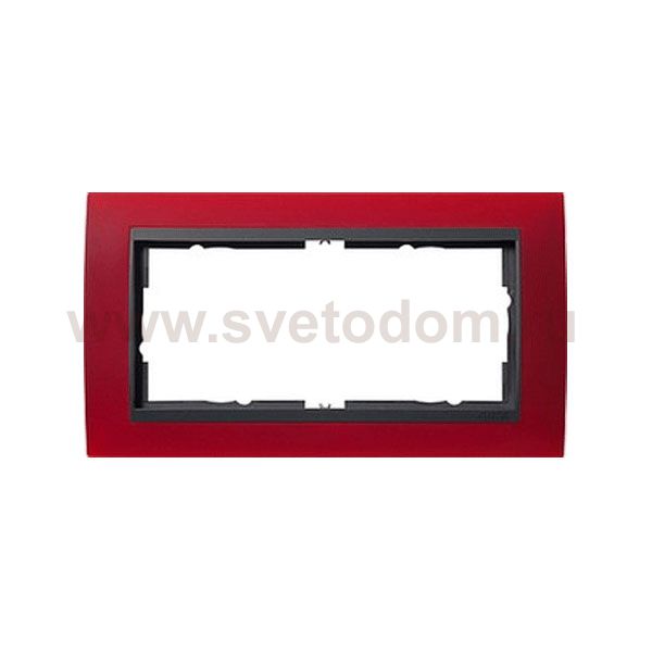 Gira EV Матово-красный/антрацит Рамка 2-ая без перегородки (G100288)