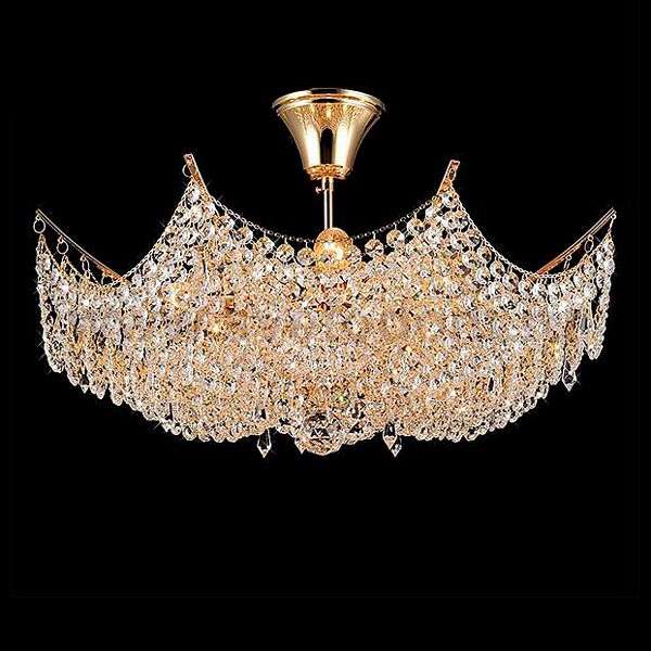 Светильник Eurosvet 10033/8 золото/прозрачный хрусталь Strotskis