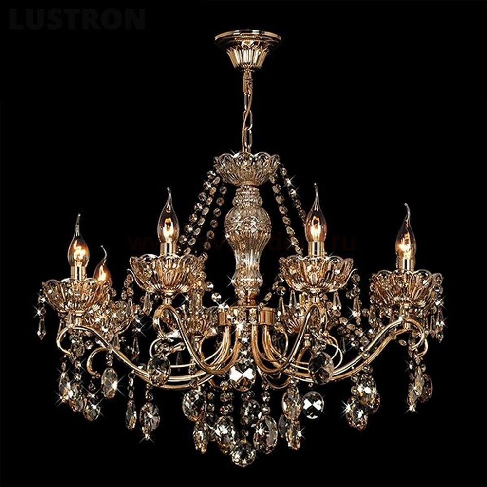 Светильник Eurosvet 10037/8 золото/тонированный хрусталь Strotskis