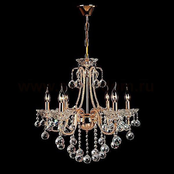 Светильник Eurosvet 10044/6 золото/прозрачный хрусталь Strotskis