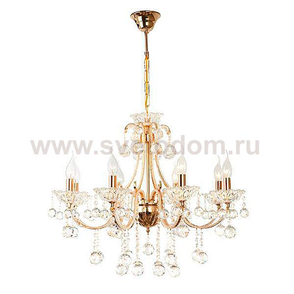 Светильник Eurosvet 10044/8 золото/прозрачный хрусталь Strotskis