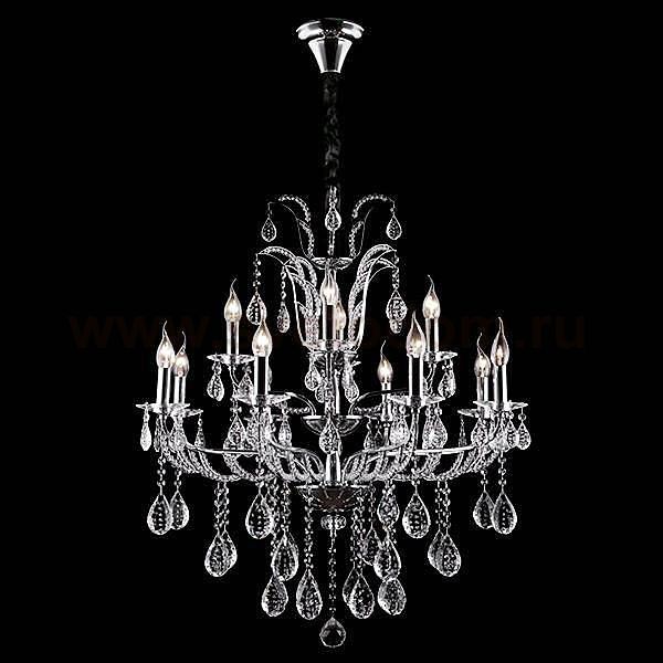 Eurosvet 10047/12 хром/прозрачный хрусталь