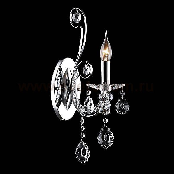 Eurosvet 10048/1 хром/прозрачный хрусталь