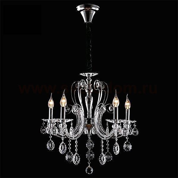 Eurosvet 10048/5 хром/прозрачный хрусталь