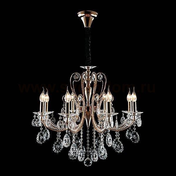 Eurosvet 10048/8 золото/прозрачный хрусталь