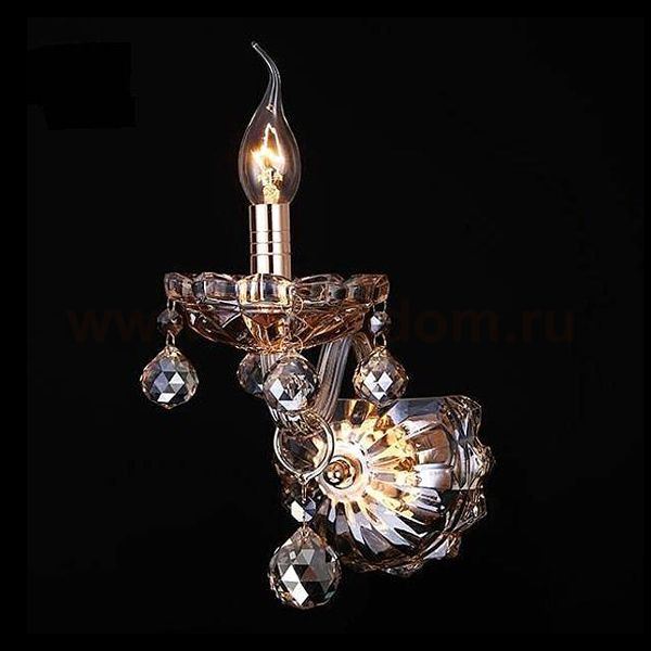 Светильник бра Eurosvet 10052/1 золото/тонированный хрусталь