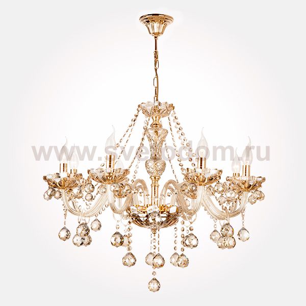 Eurosvet 10052/8 золото/тонированный хрусталь