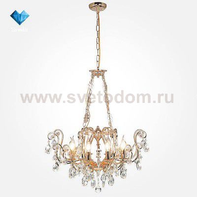 Люстра Eurosvet 10060/8 золото/прозрачный хрусталь