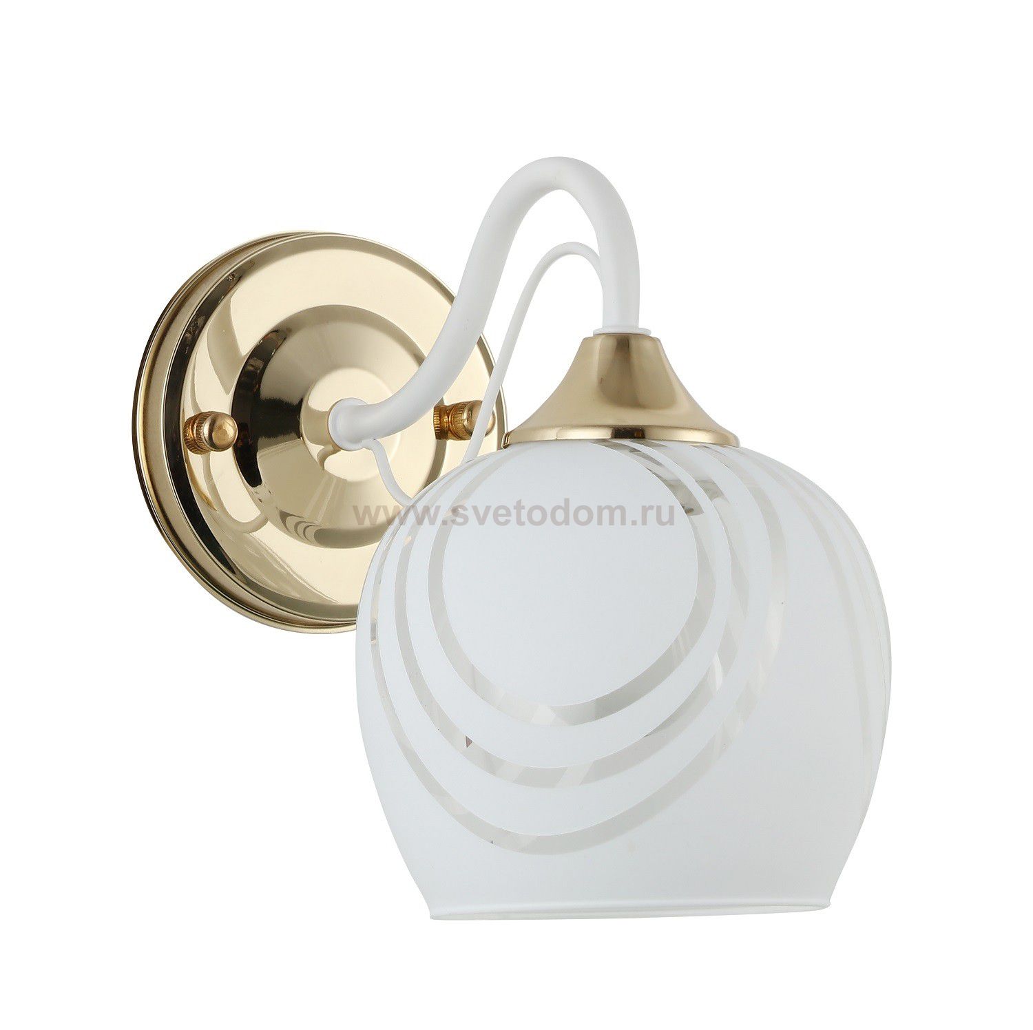 Светильник настенный бра 10067/1wFGD+WT WT ЭкономСвет