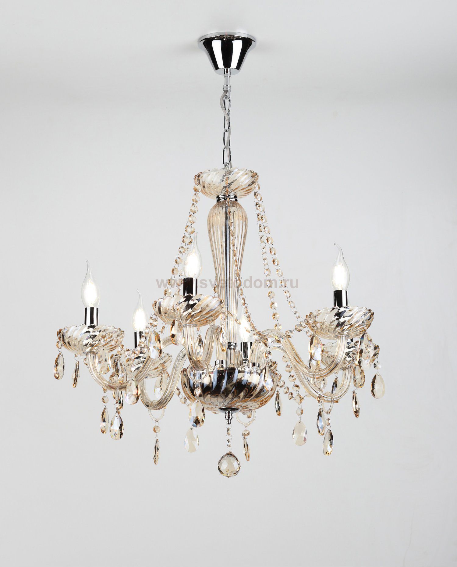 Люстра Rivoli Giocoso 1007-206 6 x E14 40 Вт хрусталь классика