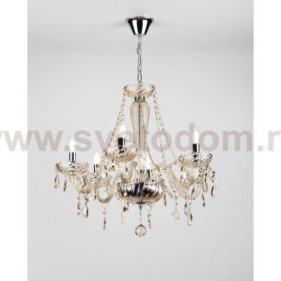 Люстра Rivoli Giocoso 1007-206 6 x E14 40 Вт хрусталь классика