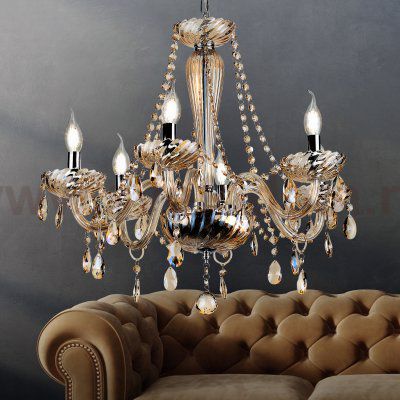 Люстра Rivoli Giocoso 1007-206 6 x E14 40 Вт хрусталь классика