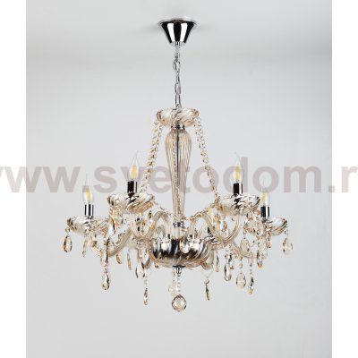 Люстра Rivoli Giocoso 1007-206 6 x E14 40 Вт хрусталь классика