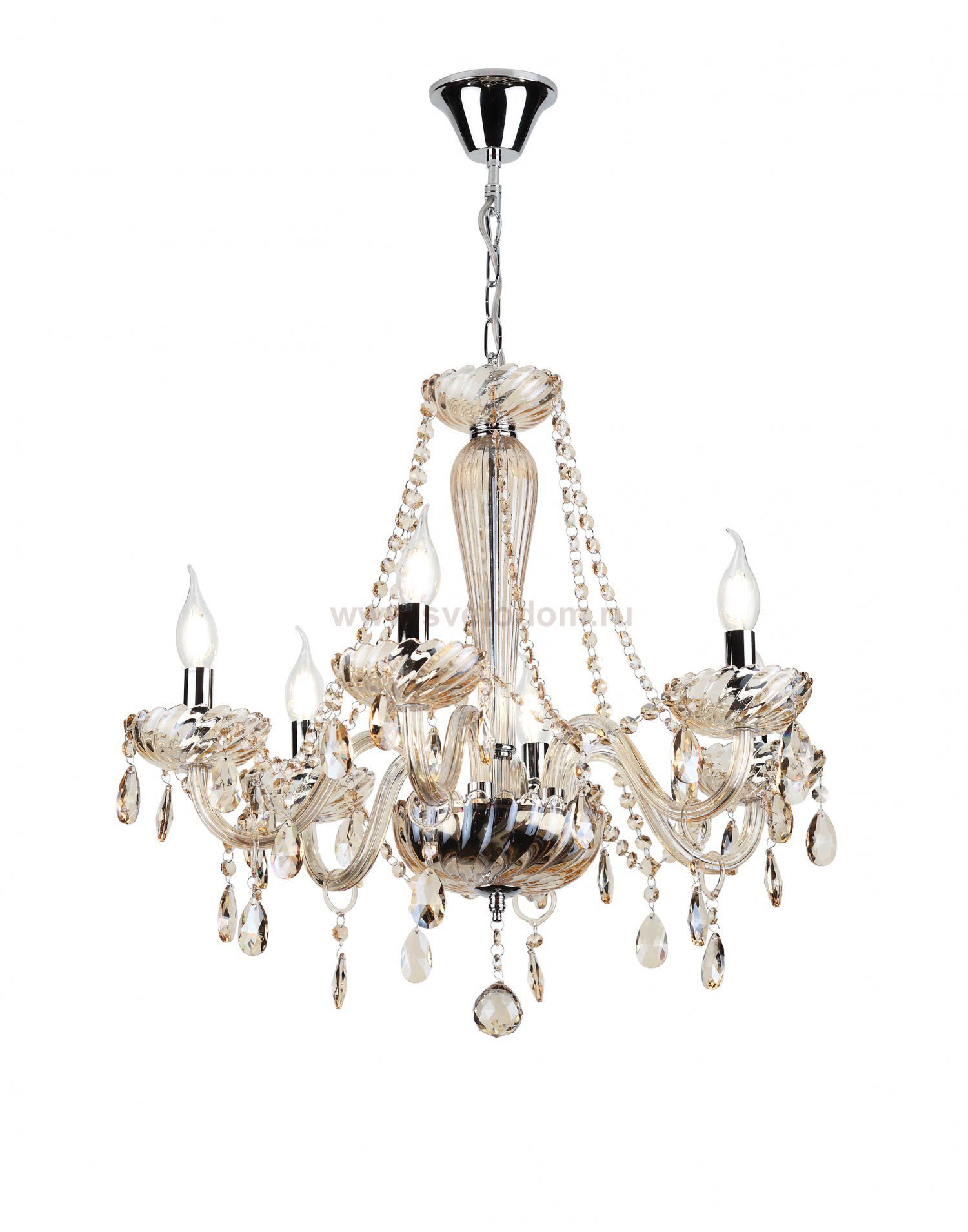 Люстра Rivoli Giocoso 1007-206 6 x E14 40 Вт хрусталь классика