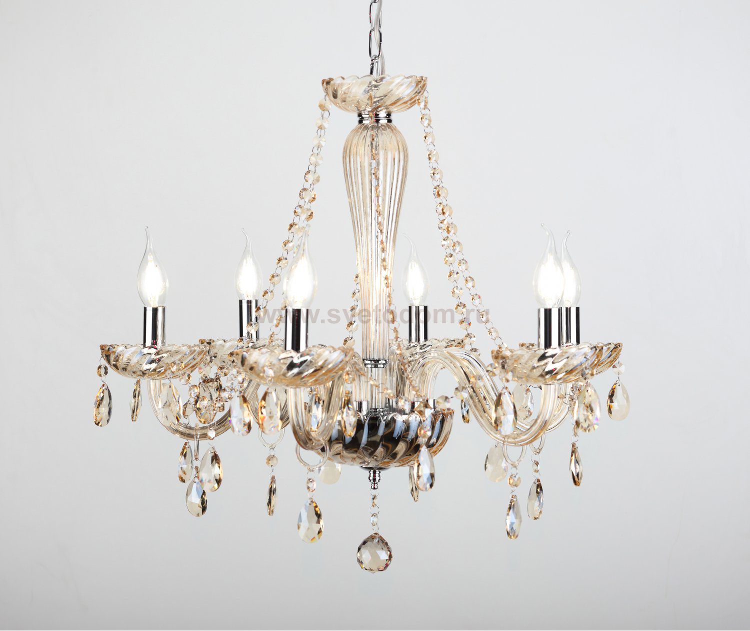 Люстра Rivoli Giocoso 1007-206 6 x E14 40 Вт хрусталь классика