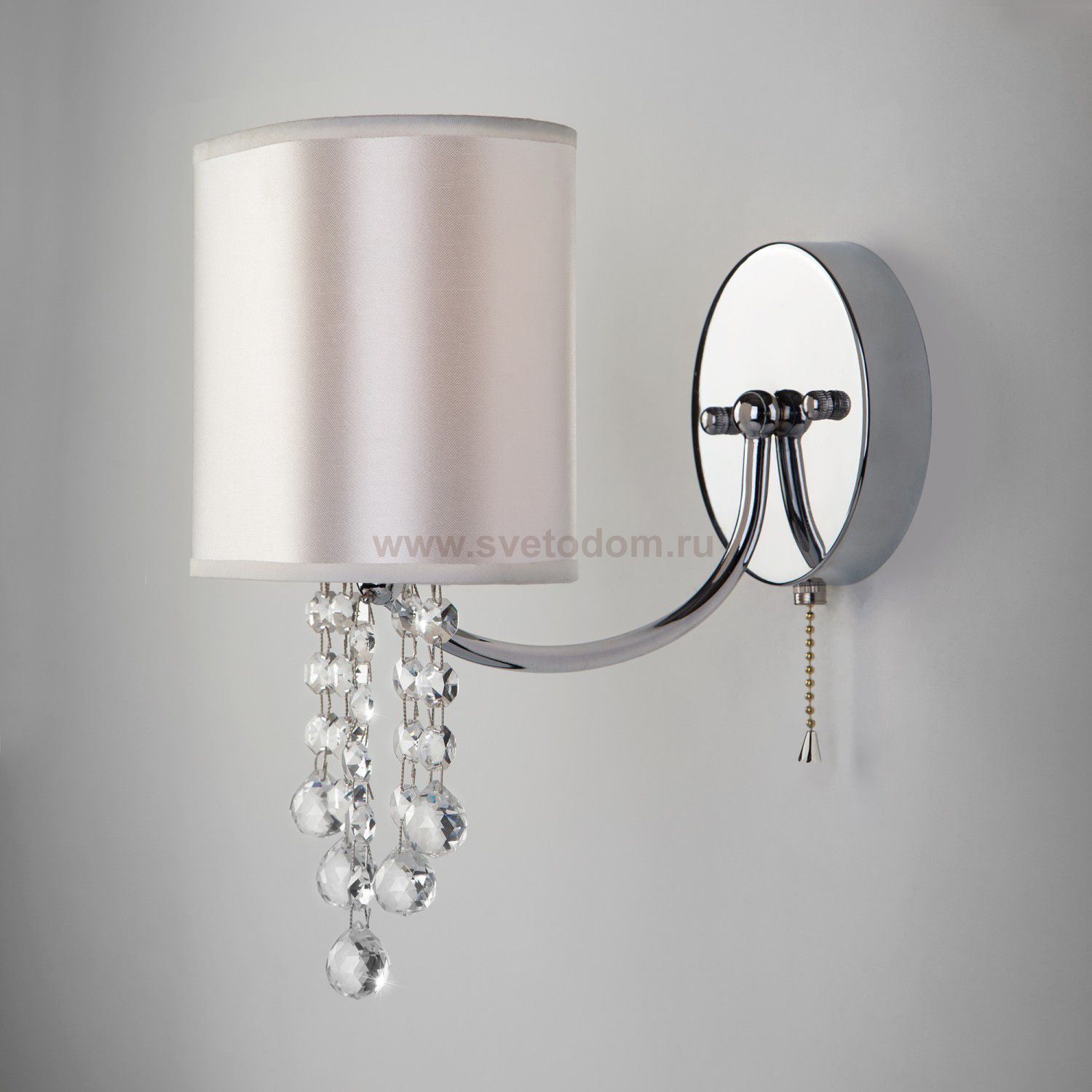 Светильник Eurosvet 10084/1 хром/прозрачный хрусталь Strotskis