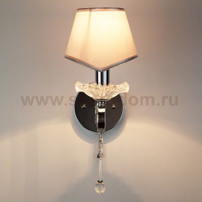 Светильник Eurosvet 10085/1 хром/прозрачный хрусталь Strotskis