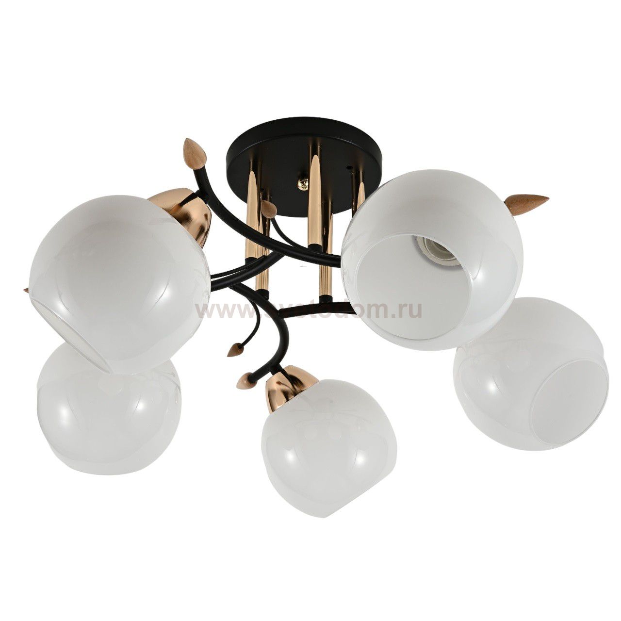 Люстра классическая 10089/5BK+FGD WT ЭкономСвет