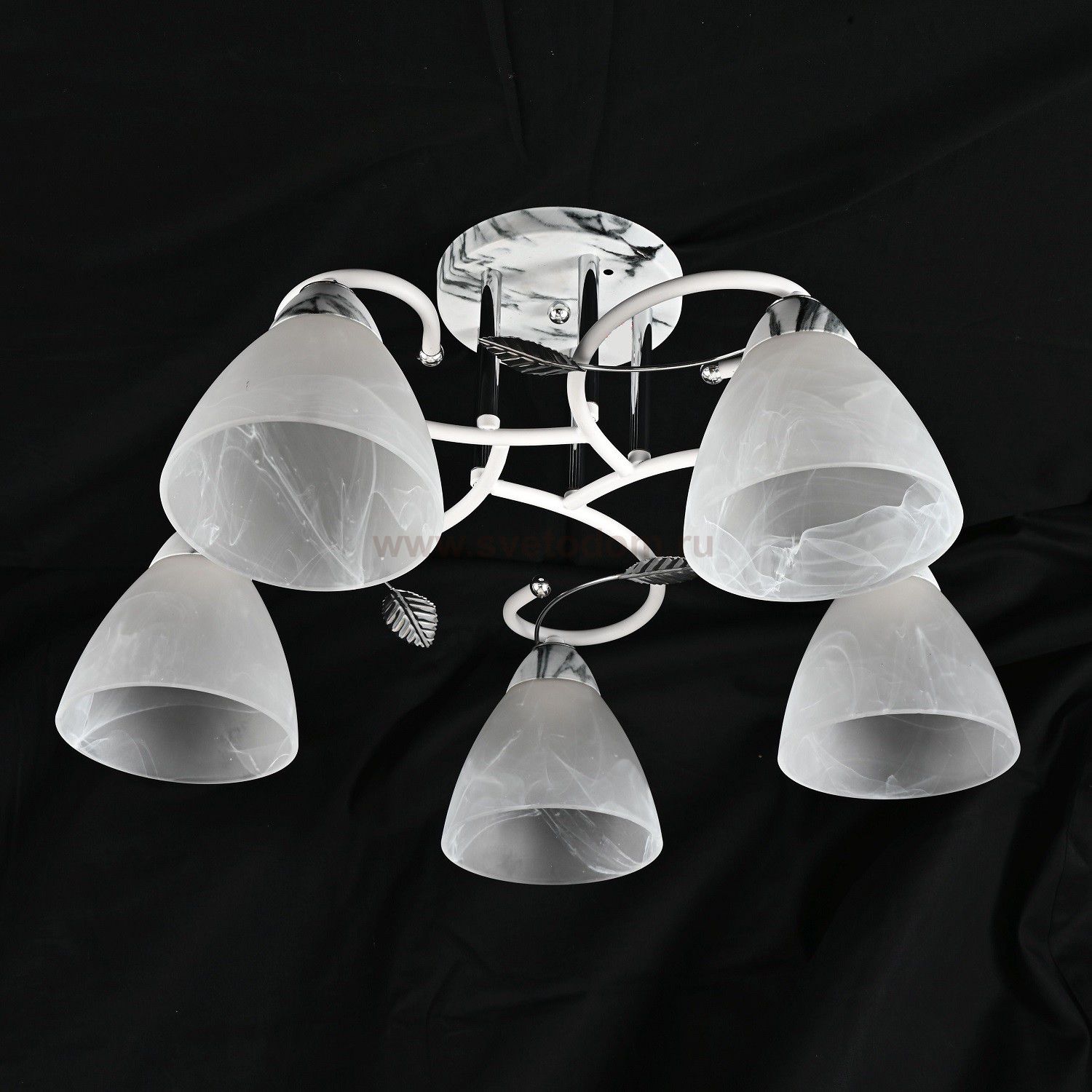 Люстра классическая 10093/5MR+WT+CR WT ЭкономСвет