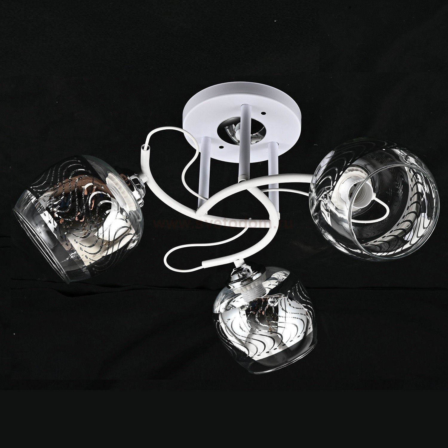 Люстра классическая 10095/3WT+CR CR ЭкономСвет