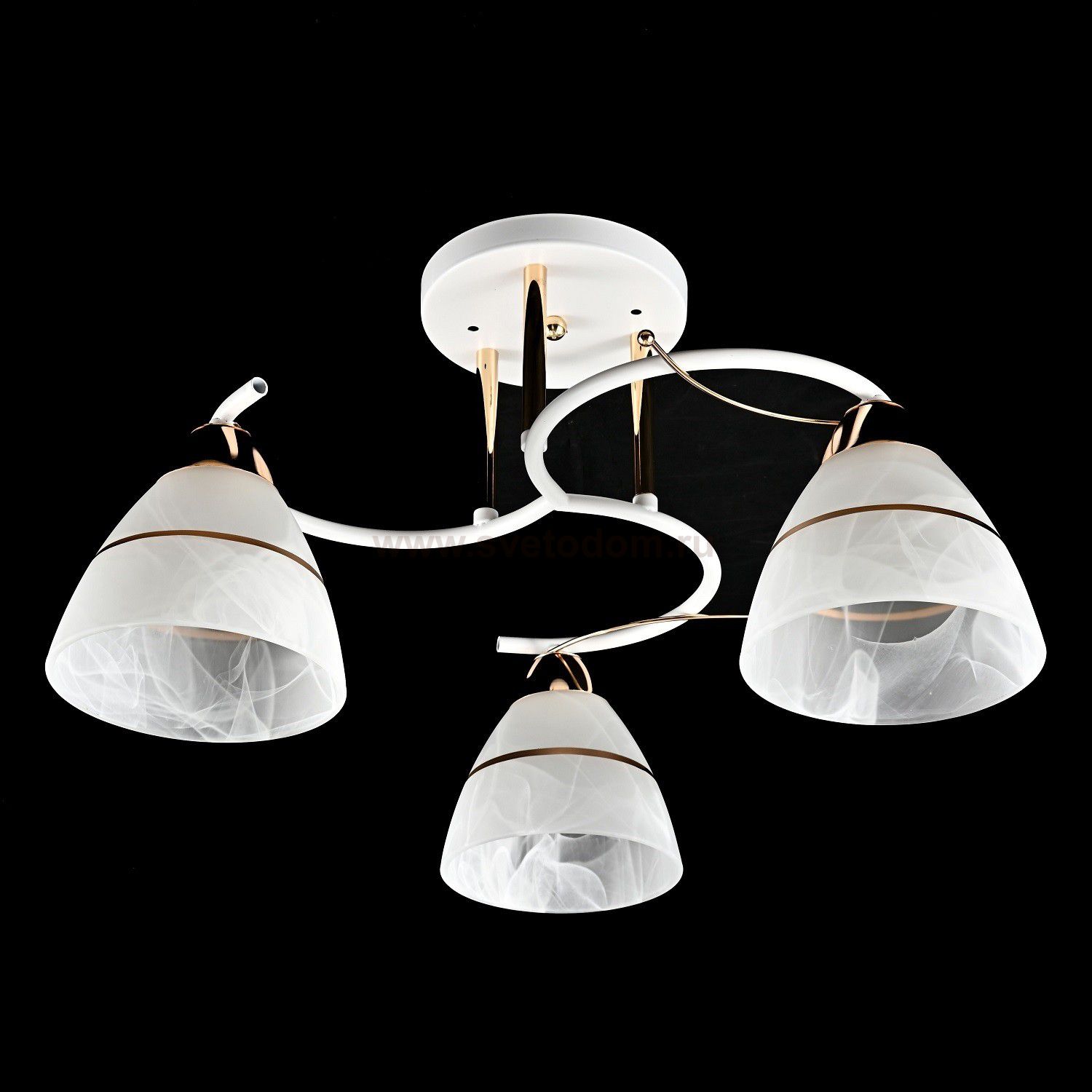 Люстра классическая 10098/3WT+FGD WT ЭкономСвет