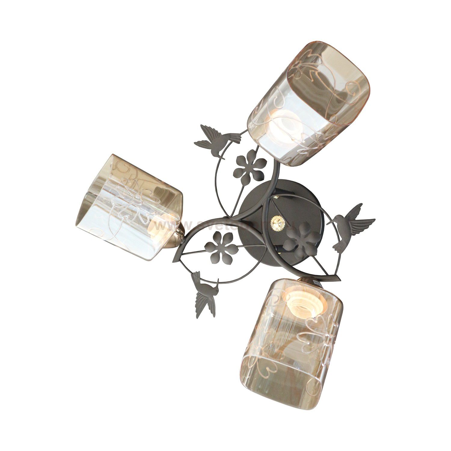 Потолочный светильник 10100/3BK AMB Экономсвет