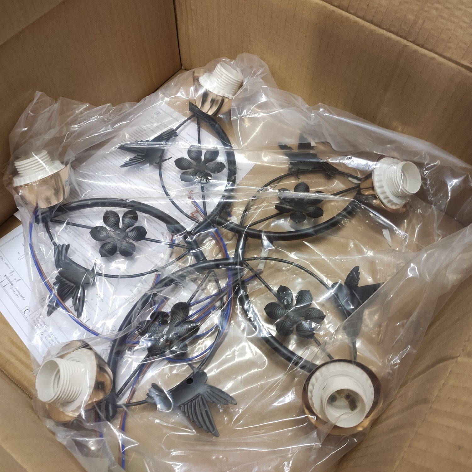 Потолочный светильник 10100/5BK AMB Экономсвет