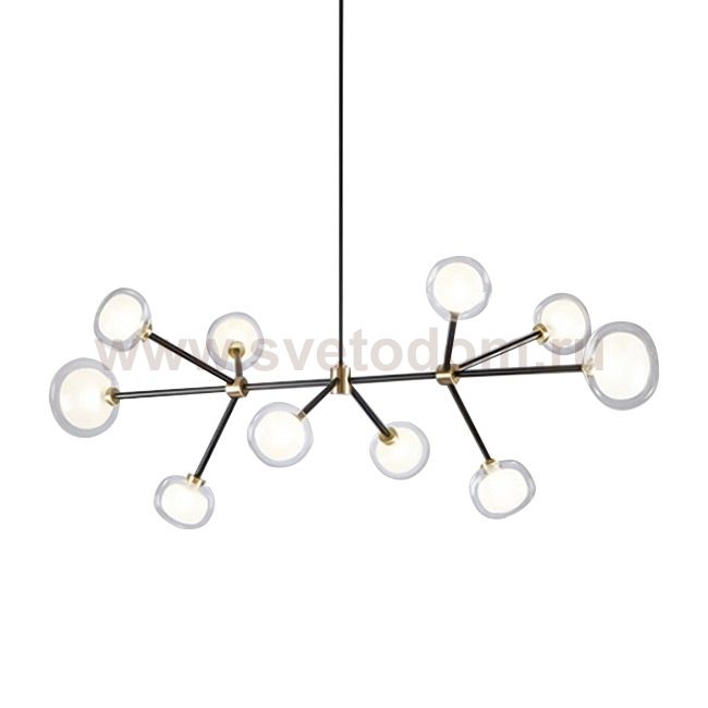 Люстра Delight 10101P/10 black/gold