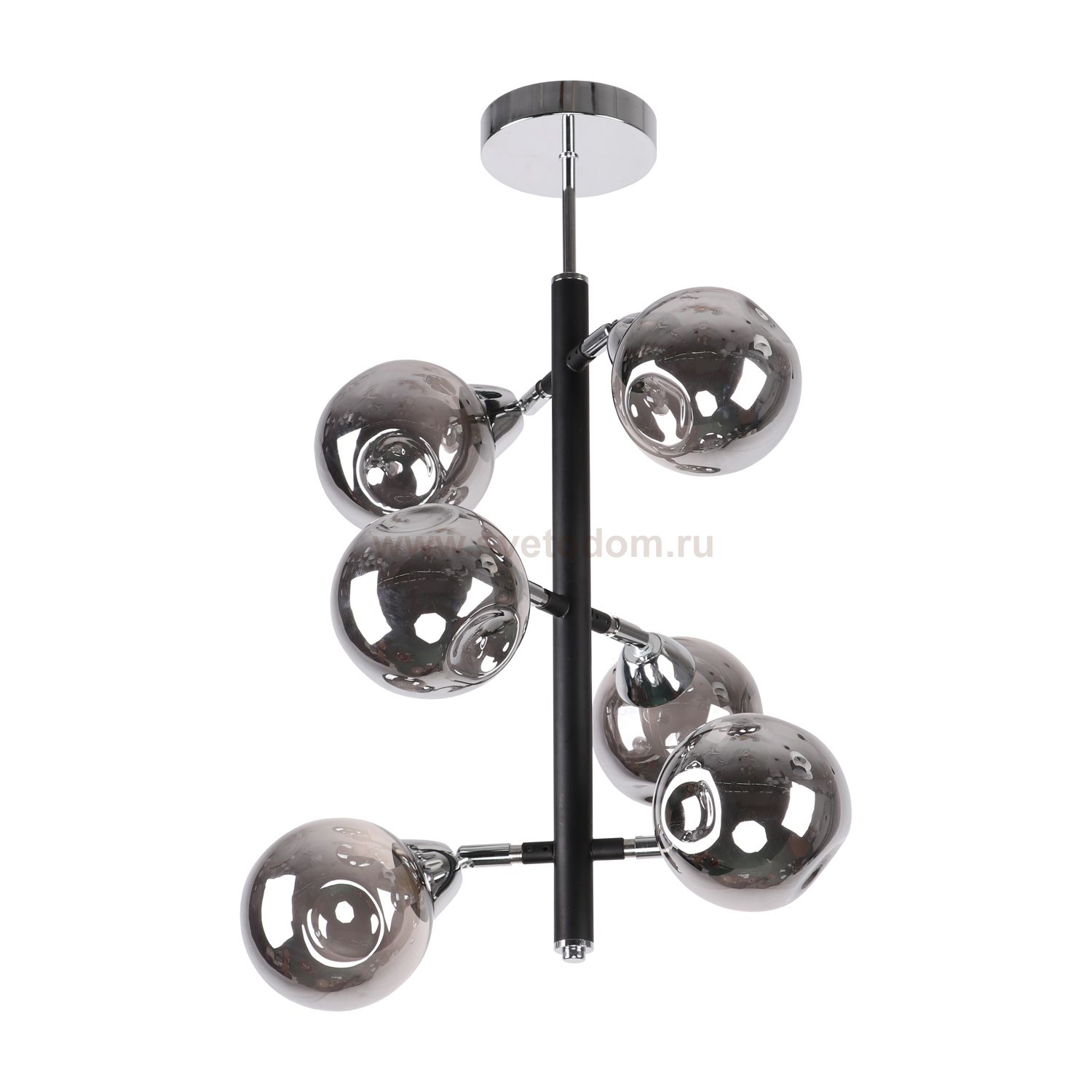 Люстра современная Экономсвет 10111/6CR+BK SM