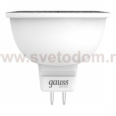 Лампа Gauss Basic MR16 6,5W 470lm 3000K GU5.3 LED (1013517)