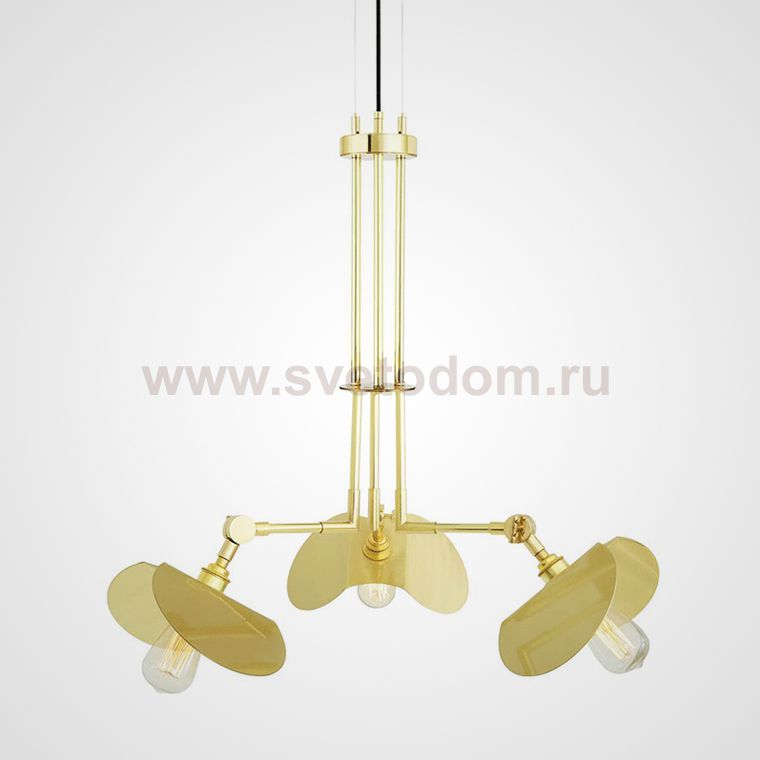 Подвесная люстра Emioni Chandelier Polished Brass ImperiumLoft 101361-26