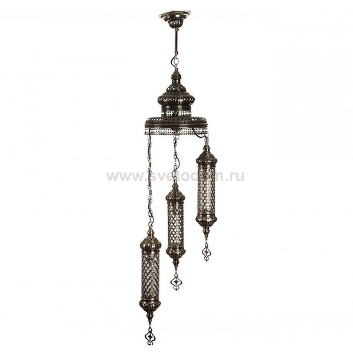 Каскад ЧИНГИС 3 плаф латунь Е14 3*40w h-110 d-24 Kink light 101390Т